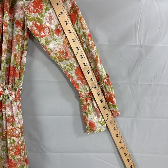 Misa Los Angeles Dress Women XS Lucinda Floral Maxi Ruffle Tiered Boho Chic Flow - Picture 14 of 15